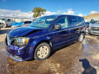 2012 Dodge CARAVAN SE, blue — VIN 2C4RDGBG7CR372881, Copart
