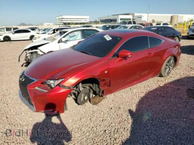2016 Lexus RC 200t, красный — VIN JTHHA5BC8G5004717, Copart