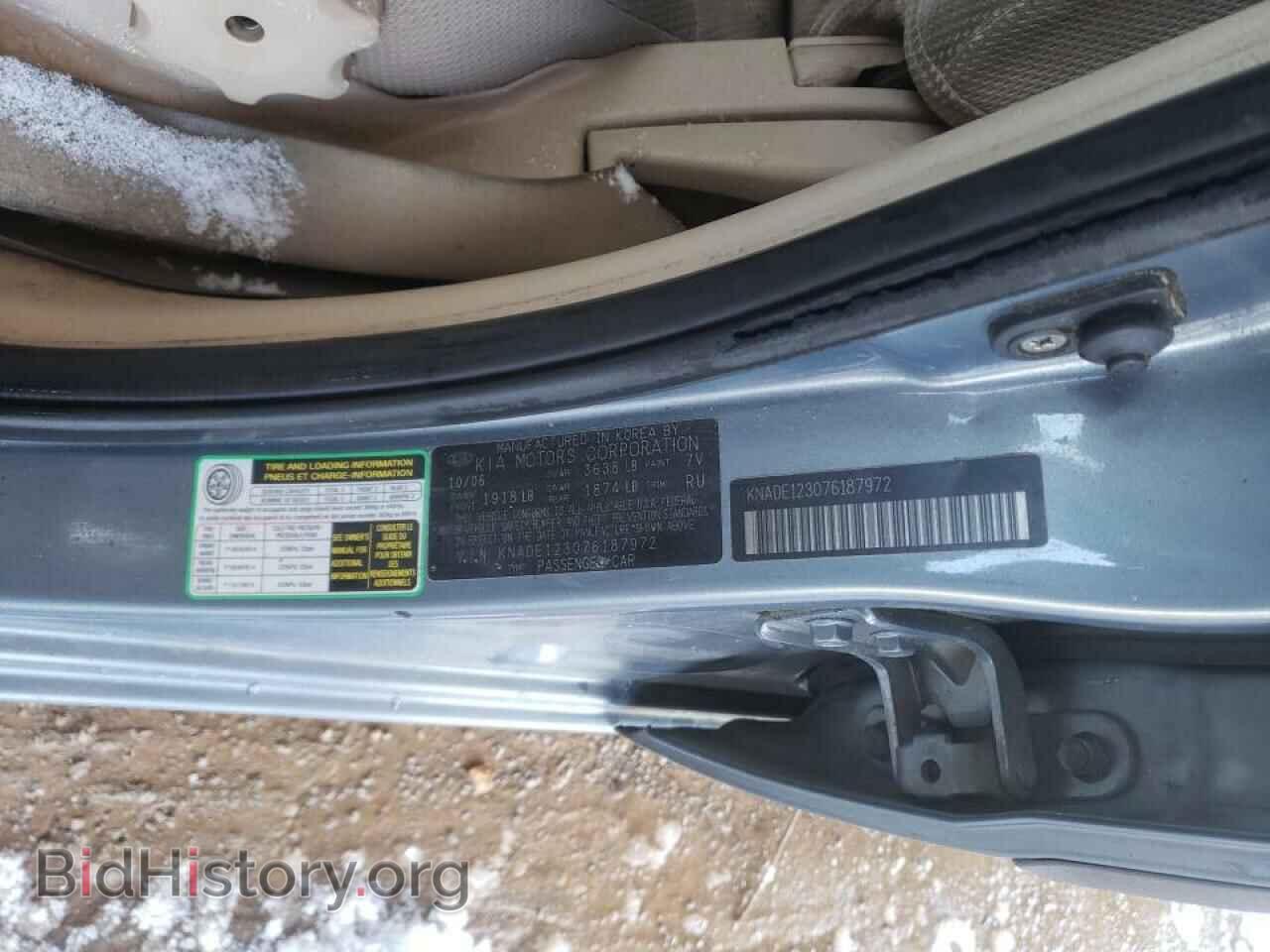 2007 KIA RIO - VIN: KNADE123076187972 - Фото 10