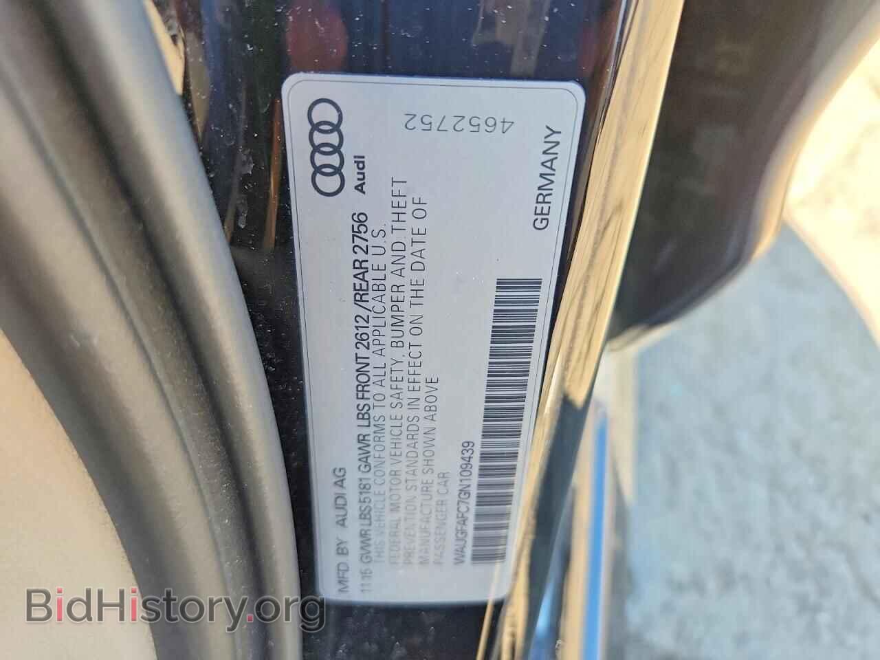 2016 AUDI A6 - VIN: WAUGFAFC7GN109439 - Photo 12