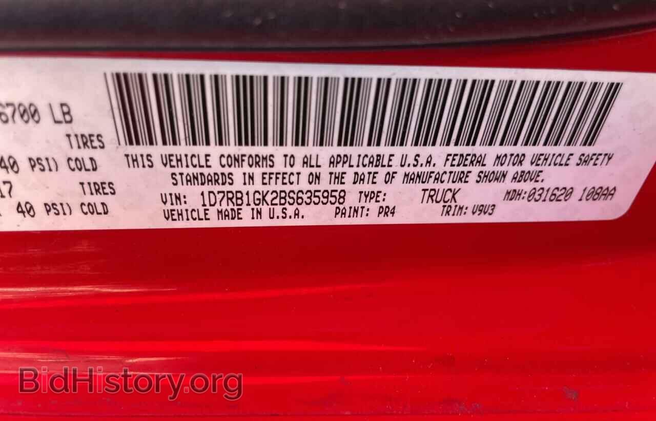 2011 DODGE All Models - VIN: 1D7RB1GK2BS635958 - Photo 10
