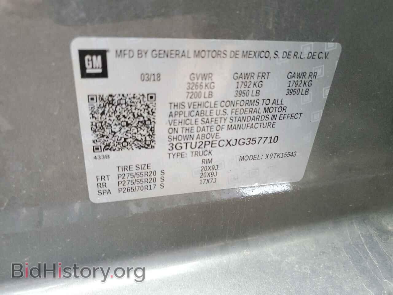 2018 GMC SIERRA - VIN: 3GTU2PECXJG357710 - Фото 13
