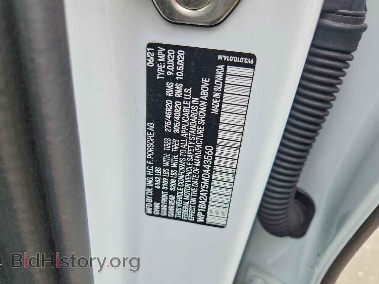2021 PORSCHE CAYENNE - VIN: WP1BA2AY5MDA43560 - Photo 13