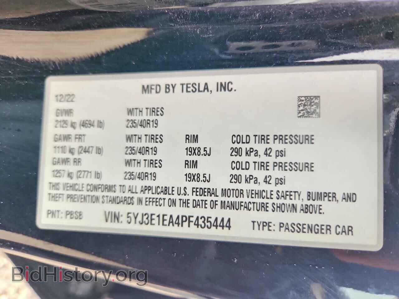 2023 TESLA MODEL 3 - VIN: 5YJ3E1EA4PF435444 - Photo 12