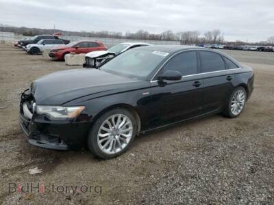 2012 Audi A6 A6 Premium, black — VIN WAUGGAFC3CN128982, Copart