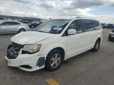 2011 Dodge CARAVAN Grand Cara, white — VIN 2D4RN5DG8BR689066, Copart
