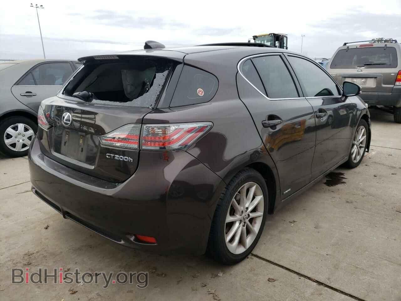 2011 LEXUS CT 200 - VIN: JTHKD5BH0B2017352 - Фото 4
