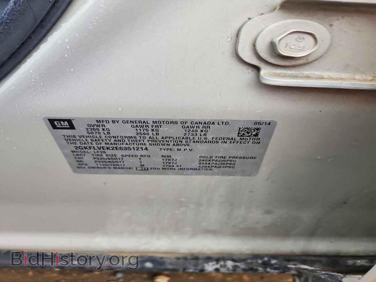 2014 GMC TERRAIN - VIN: 2GKFLVEK2E6351214 - Photo 12