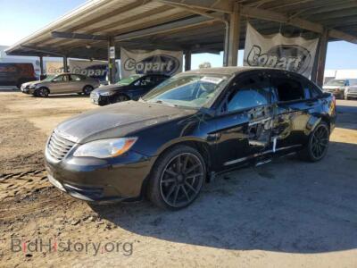 2012 Chrysler 200 LX, black — VIN 1C3CCBAB3CN129877, Copart