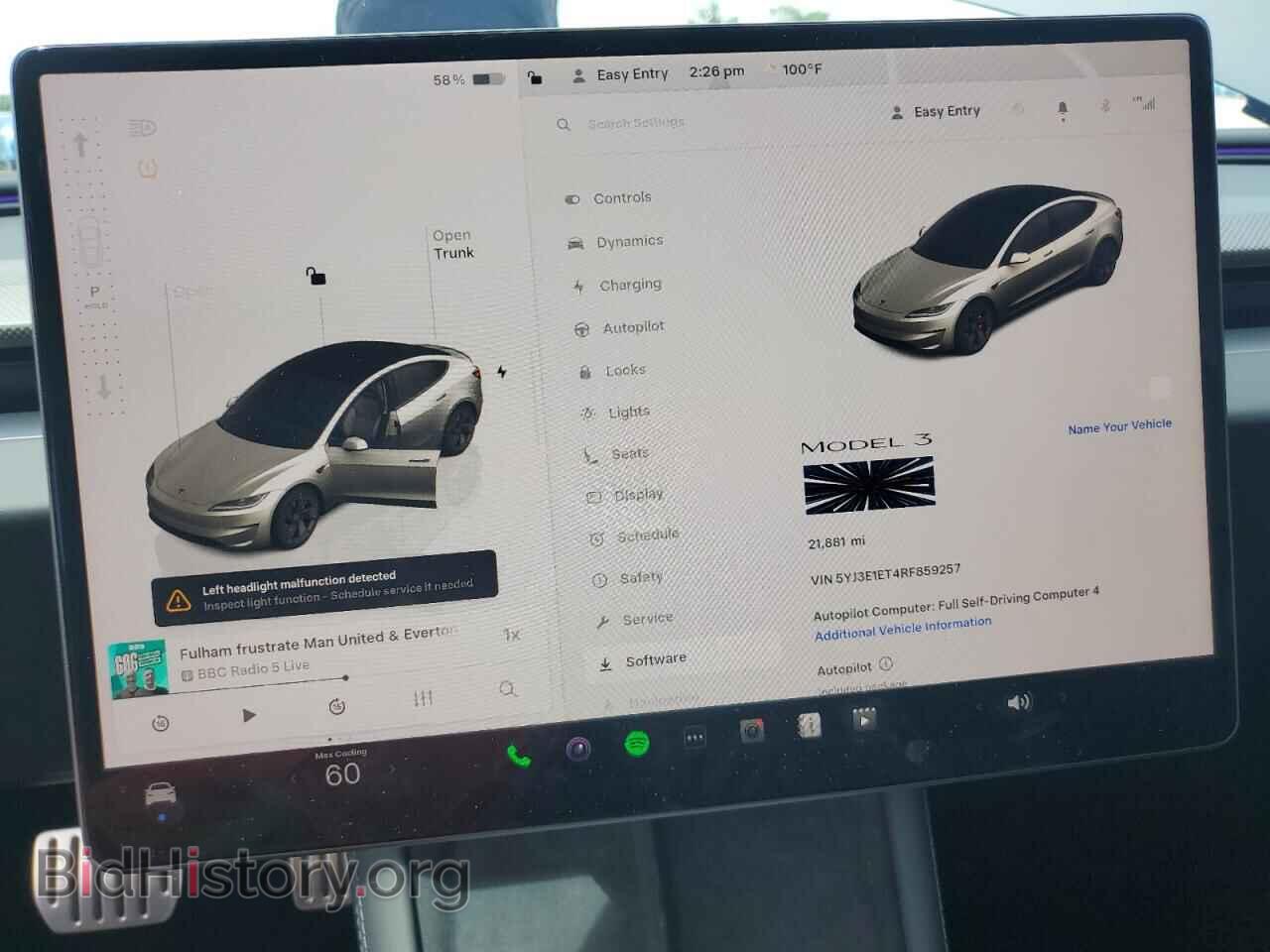 2024 TESLA MODEL 3 - VIN: 5YJ3E1ET4RF859257 - Фото 9