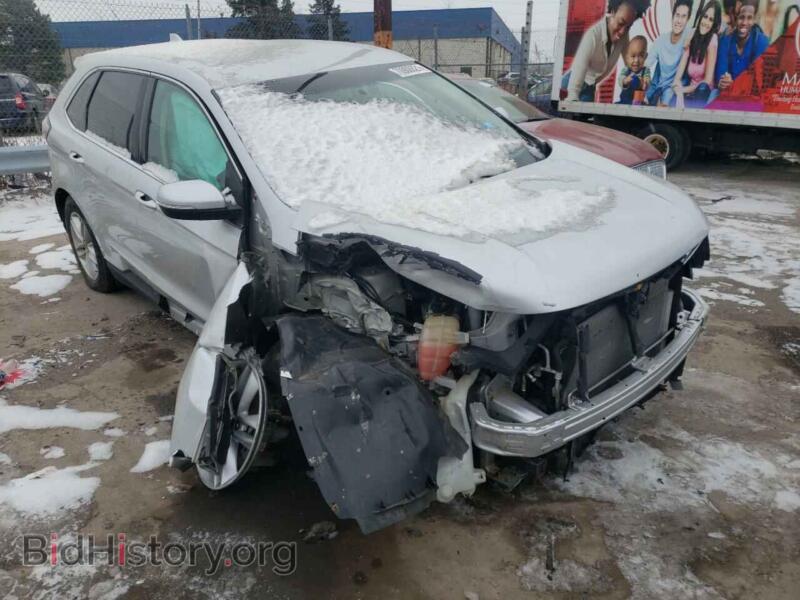 2015 Ford EDGE Edge SEL (VIN 2FMTK3J81FBB21684) — фото 1 из 10, Copart, повреждение: передняя часть