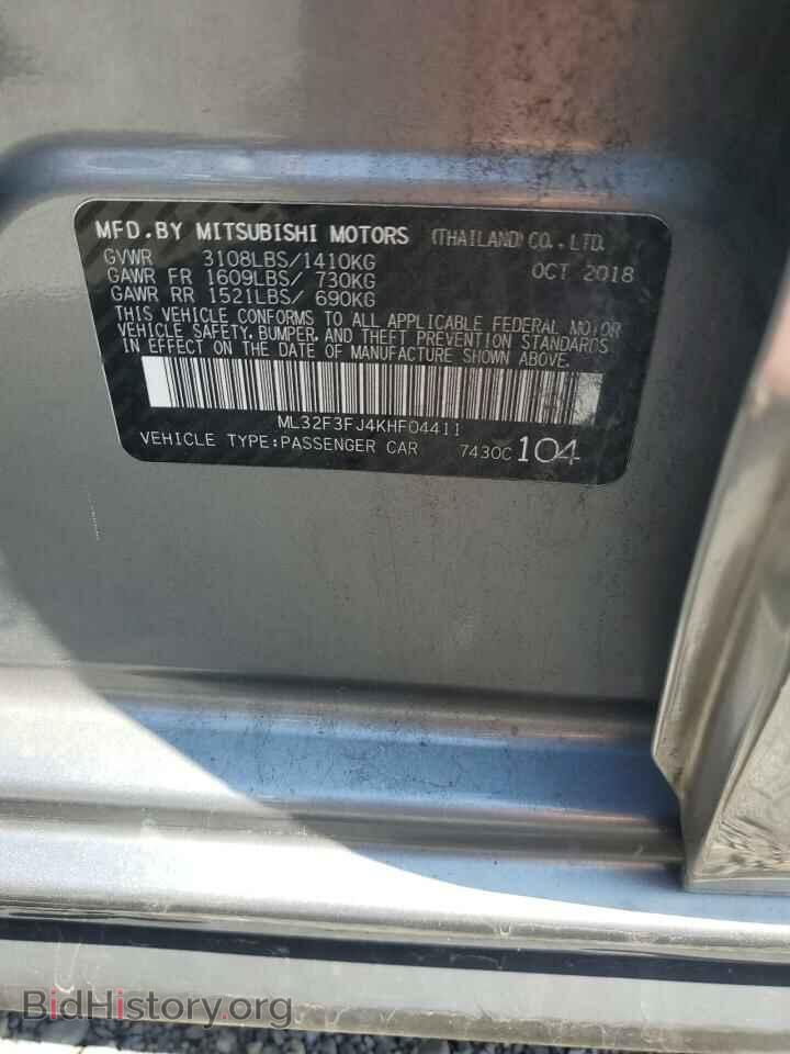 2019 MITSUBISHI MIRAGE - VIN: ML32F3FJ4KHF04411 - Фото 12