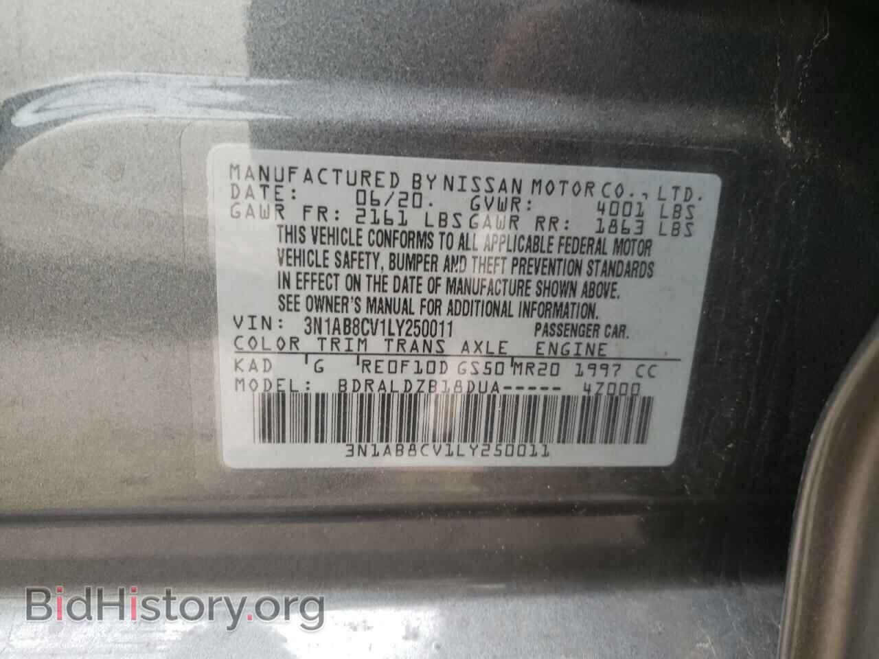 2020 NISSAN SENTRA - VIN: 3N1AB8CV1LY250011 - Фото 10