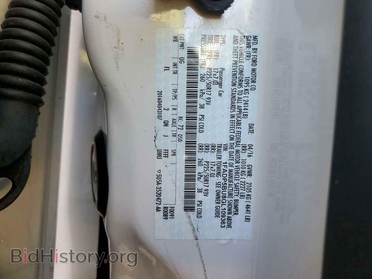 2016 FORD CMAX - VIN: 1FADP5BU8GL109363 - Фото 12
