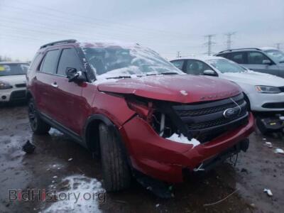2013 Ford EXPLORER Explorer S, red — VIN 1FM5K8GT6DGB29268, Copart