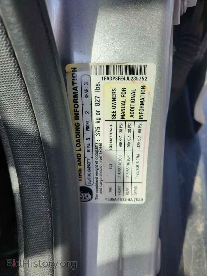 2018 FORD ALL Models - VIN: 1FADP3FE4JL235752 - Фото 12