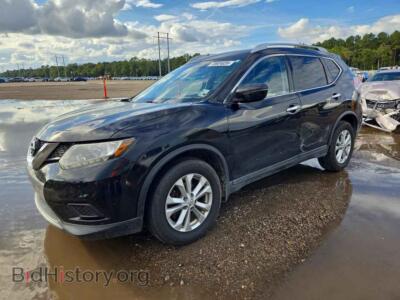 2016 Nissan ROGUE SV, black — VIN KNMAT2MV5GP684283, Copart
