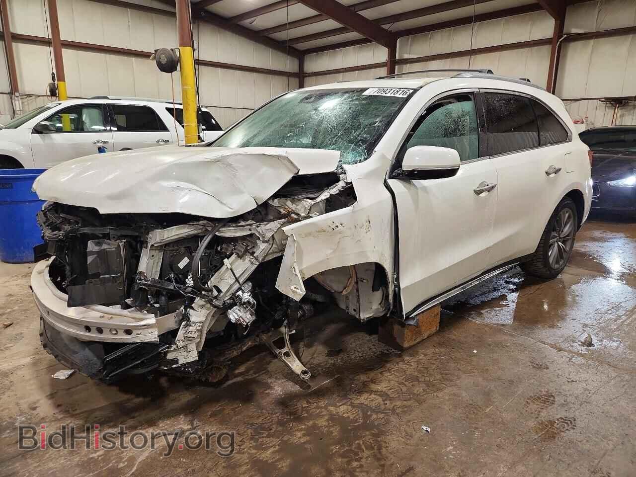 2017 Acura MDX Technology (VIN 5FRYD4H56HB030100) — photo 1 of 16, Copart, damage: front end