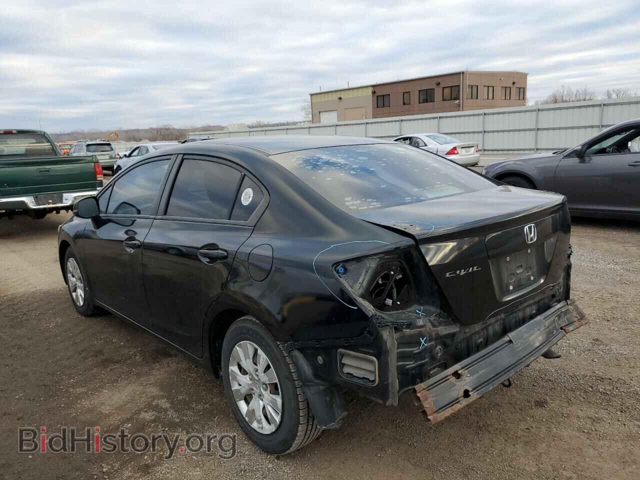 2012 HONDA CIVIC - VIN: 2HGFB2F55CH604180 - Фото 2