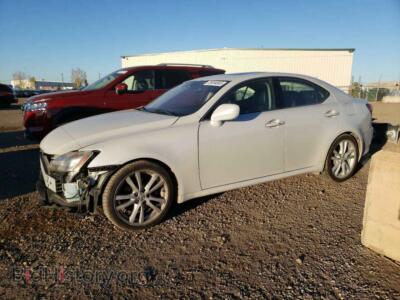 2007 Lexus IS IS 250, белый — VIN JTHBK262775028476, Copart
