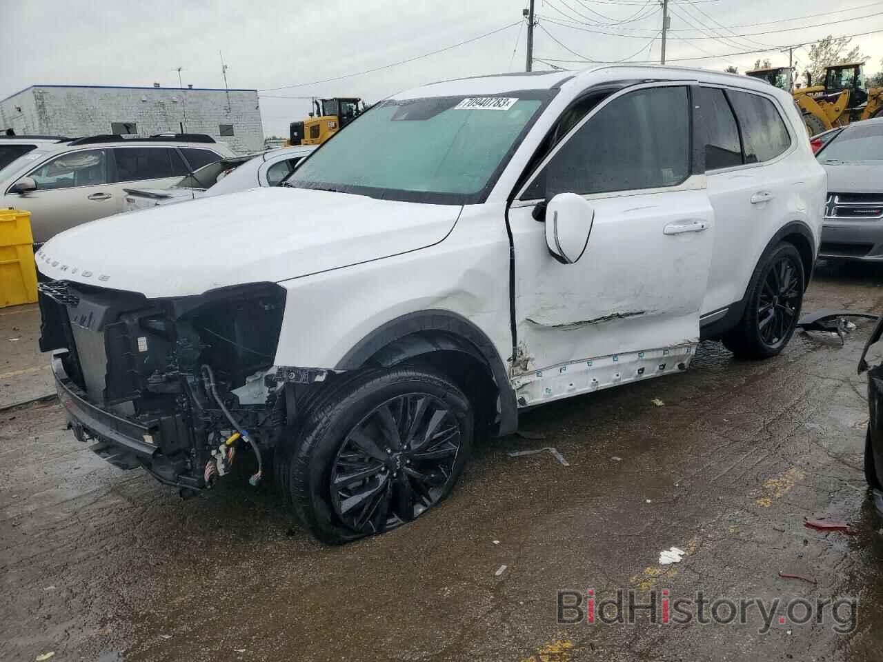 Report 5xyp5dhc3ng231112 Kia Telluride 2022 White Gas - Price And 