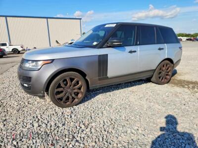 2017 Land Rover RANGEROVER Supercharged, gray — VIN SALGS2FE9HA346330, Copart