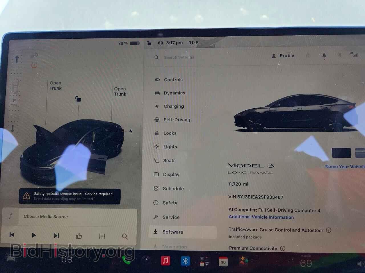 2025 TESLA MODEL 3 - VIN: 5YJ3E1EA2SF933487 - Photo 9