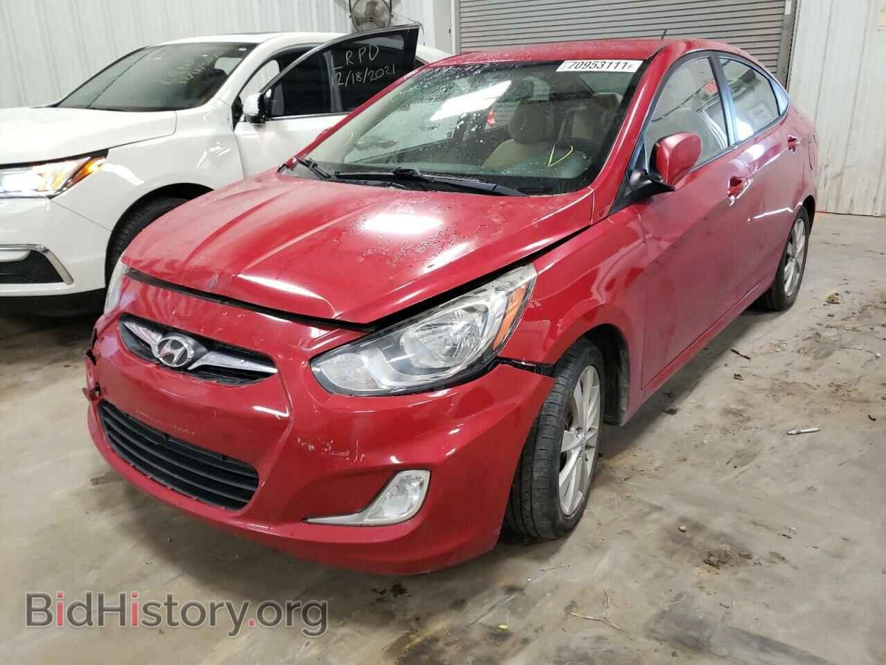 2013 HYUNDAI ACCENT - VIN: KMHCU4AE6DU285977 - Фото 2