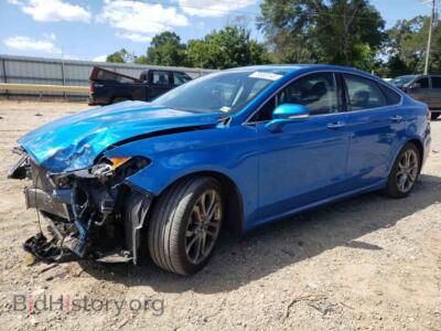 2019 Ford FUSION SEL, blue — VIN 3FA6P0CD6KR236567, Copart