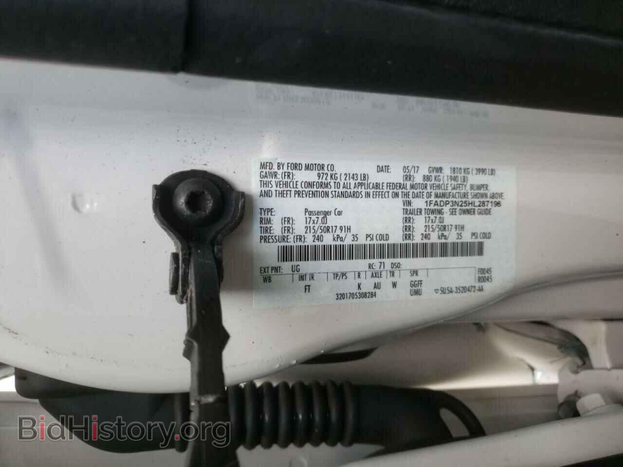 2017 FORD FOCUS - VIN: 1FADP3N25HL287196 - Фото 10