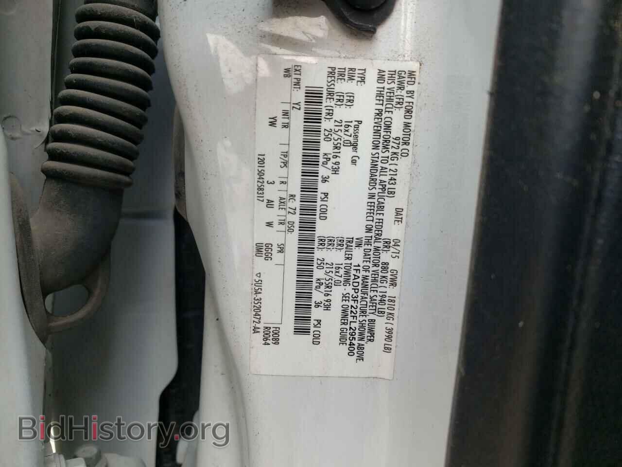 2015 FORD FOCUS - VIN: 1FADP3F22FL295400 - Фото 10