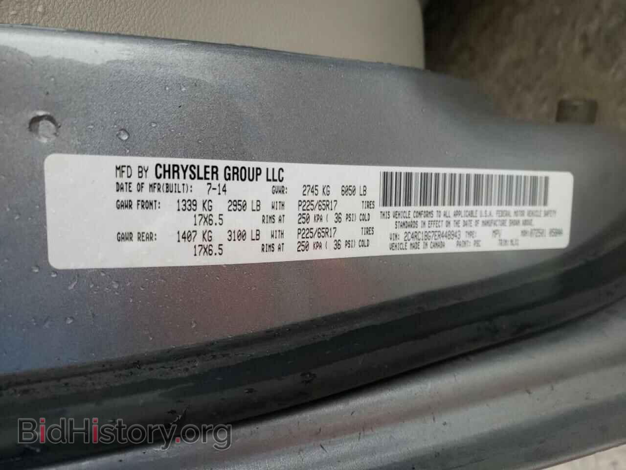 2014 CHRYSLER MINIVAN - VIN: 2C4RC1BG7ER448943 - Photo 10