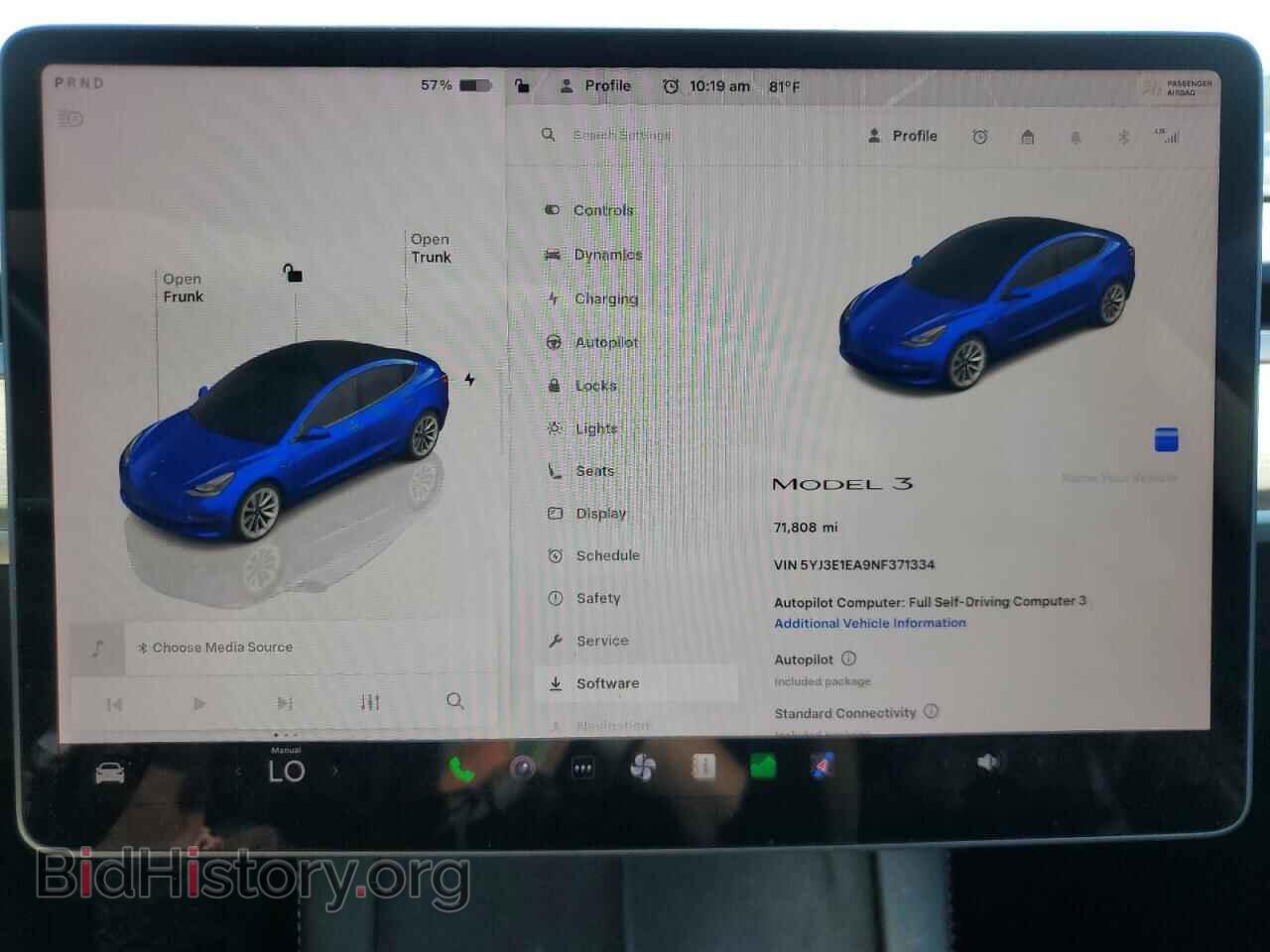 2022 TESLA MODEL 3 - VIN: 5YJ3E1EA9NF371334 - Photo 9