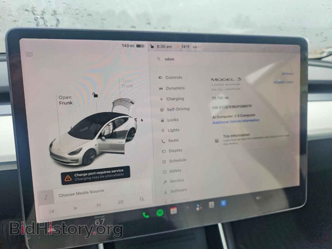 2018 TESLA MODEL 3 - VIN: 5YJ3E1EB6JF096976 - Фото 9