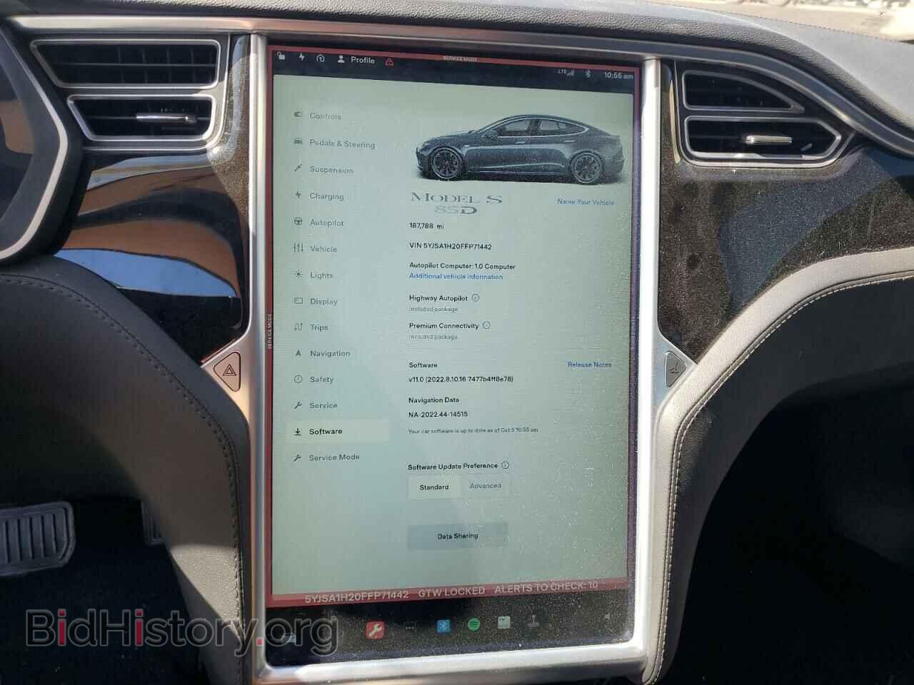 2015 TESLA MODEL S - VIN: 5YJSA1H20FFP71442 - Photo 9