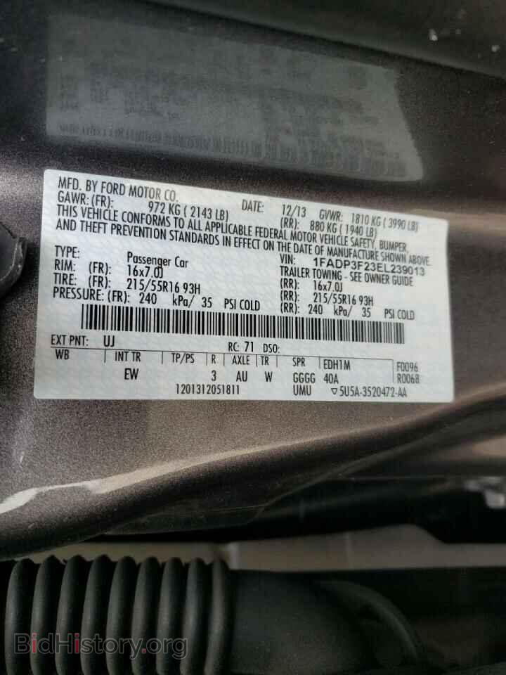2014 FORD FOCUS - VIN: 1FADP3F23EL239013 - Photo 10