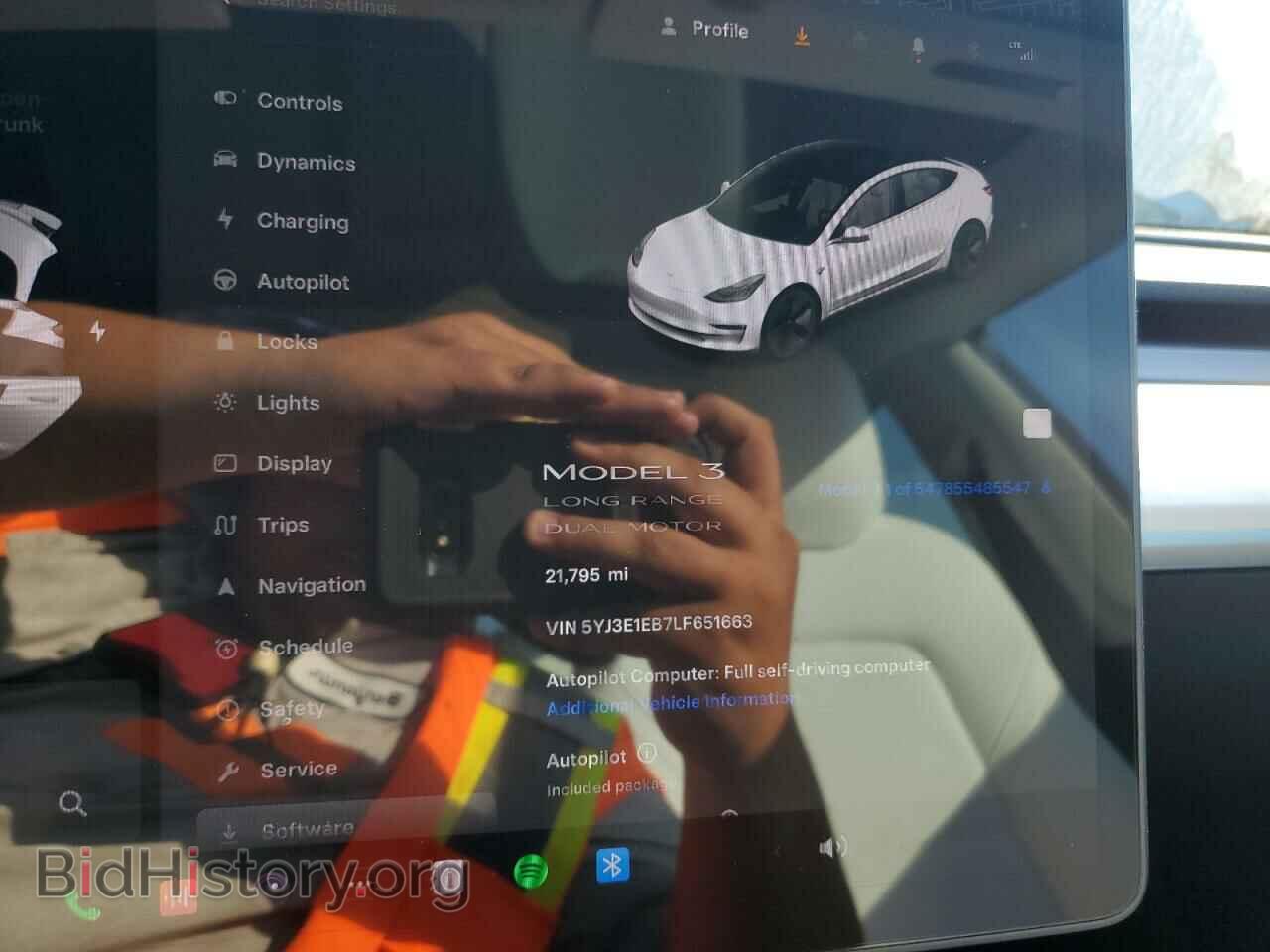 2020 TESLA MODEL 3 - VIN: 5YJ3E1EB7LF651663 - Фото 9