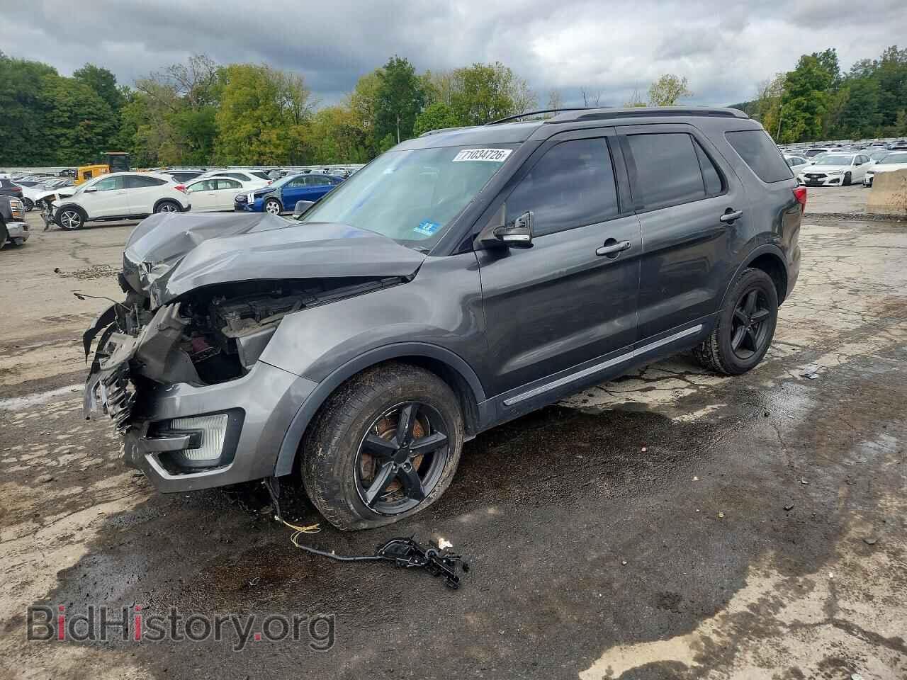 2017 Ford EXPLORER XLT (VIN 1FM5K8D88HGA65949) — photo 1 of 13, Copart, damage: front end