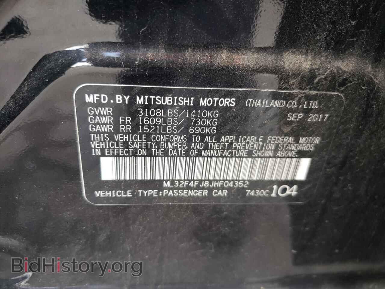 2018 MITSUBISHI MIRAGE - VIN: ML32F4FJ8JHF04352 - Фото 13