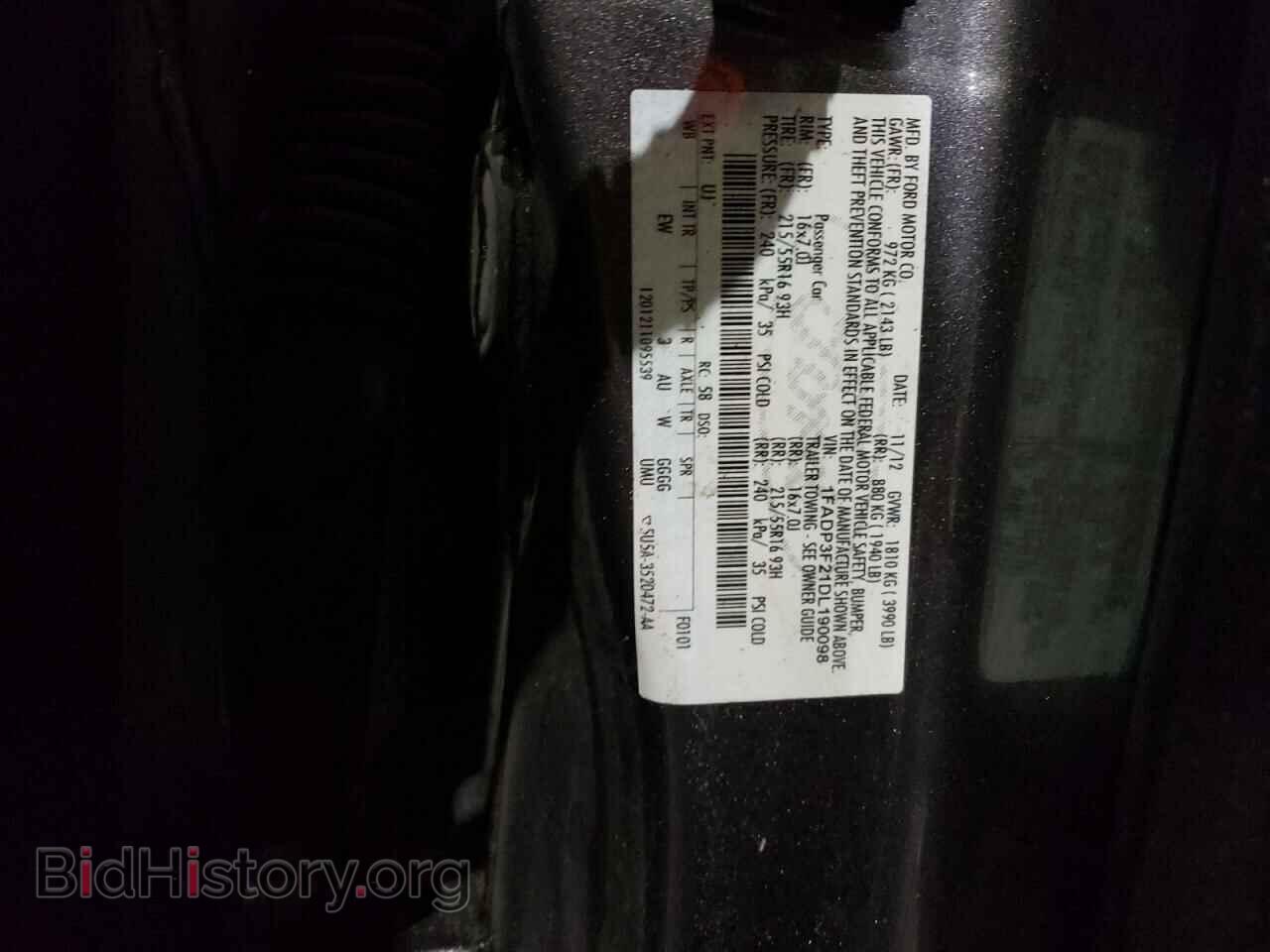 2013 FORD FOCUS - VIN: 1FADP3F21DL190098 - Фото 13