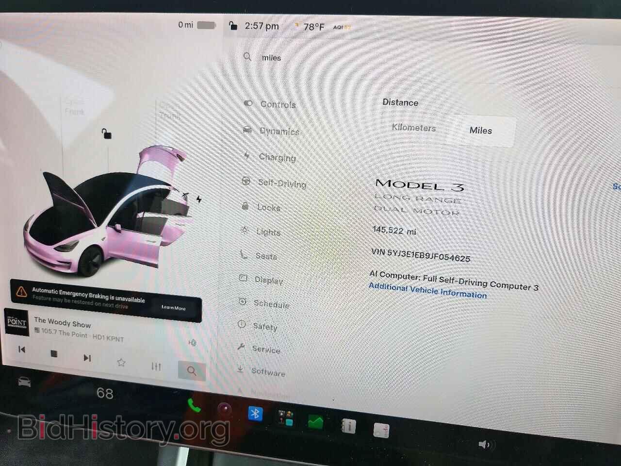 2018 TESLA MODEL 3 - VIN: 5YJ3E1EB9JF054625 - Фото 9