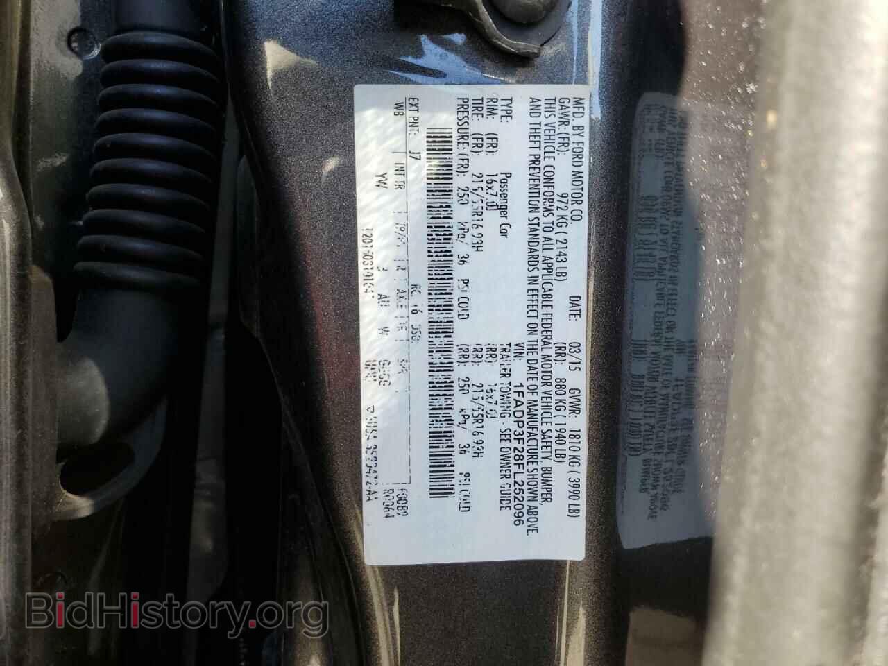 2015 FORD FOCUS - VIN: 1FADP3F28FL252096 - Фото 12