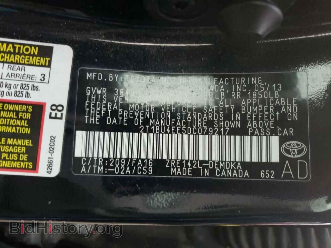 2013 TOYOTA COROLLA - VIN: 2T1BU4EE5DC079217 - Photo 10