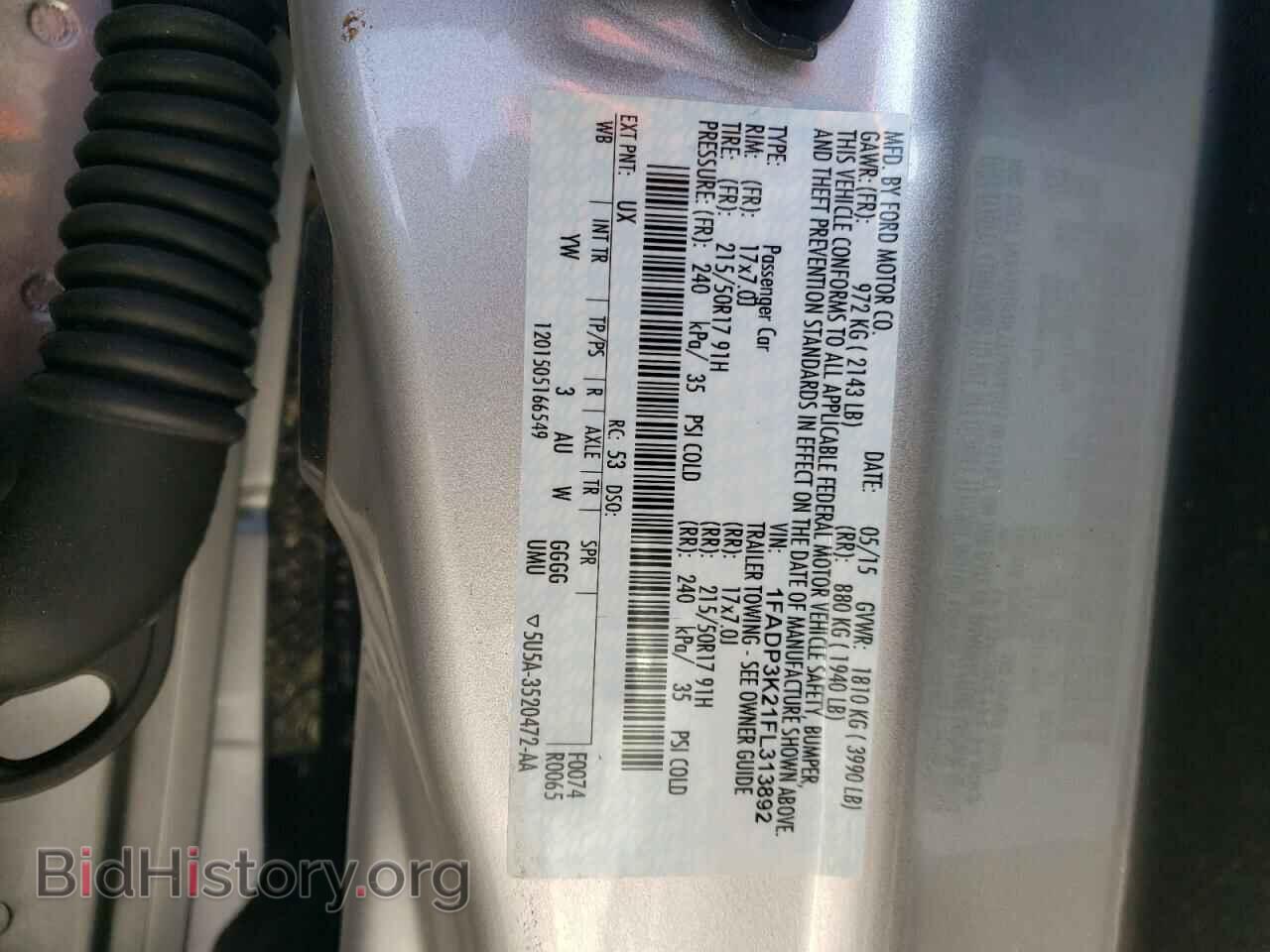 2015 FORD FOCUS - VIN: 1FADP3K21FL313892 - Photo 10