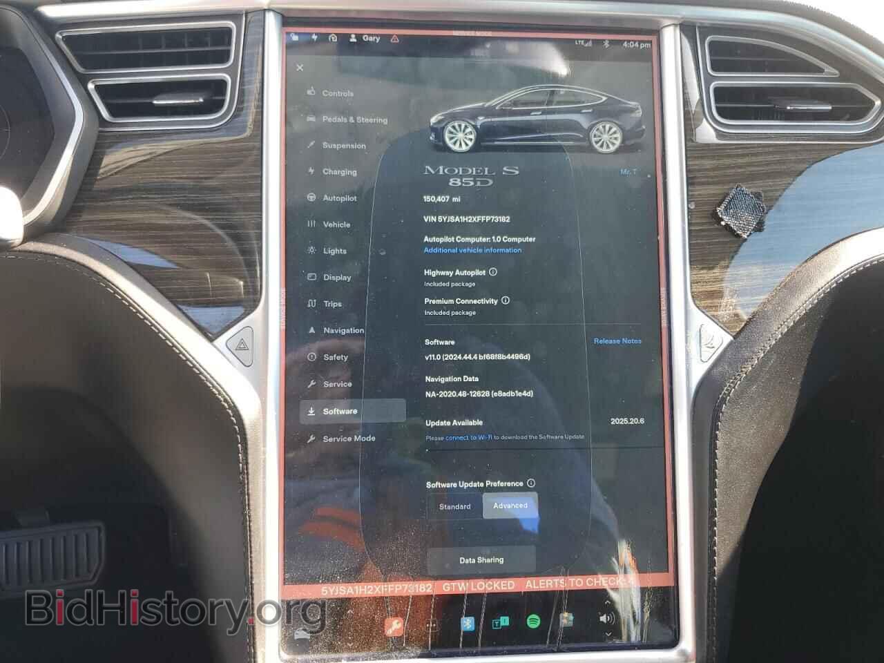 2015 TESLA MODEL S - VIN: 5YJSA1H2XFFP73182 - Фото 9