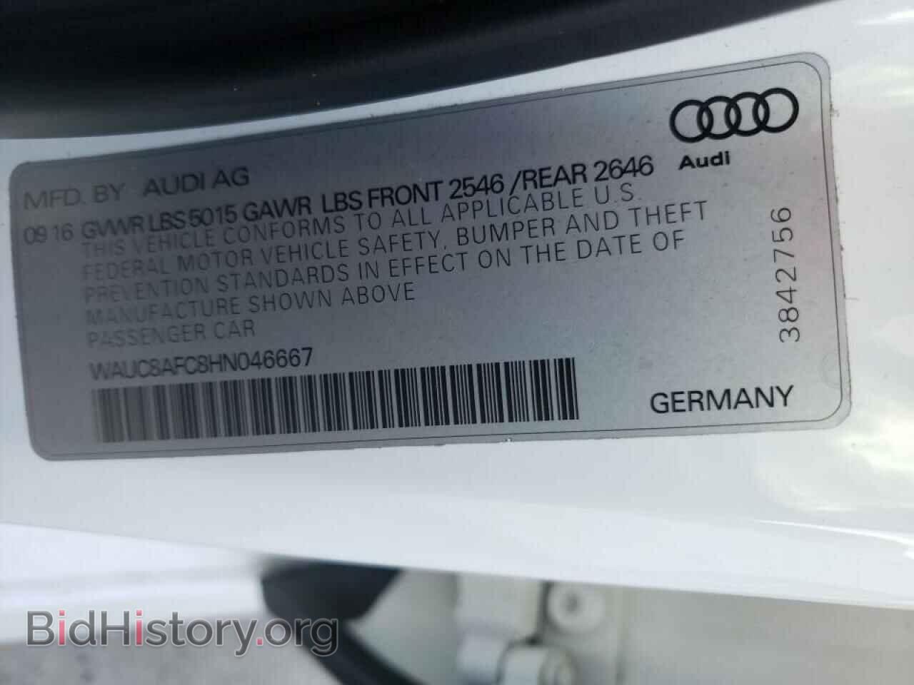 2017 AUDI A6 - VIN: WAUC8AFC8HN046667 - Photo 10