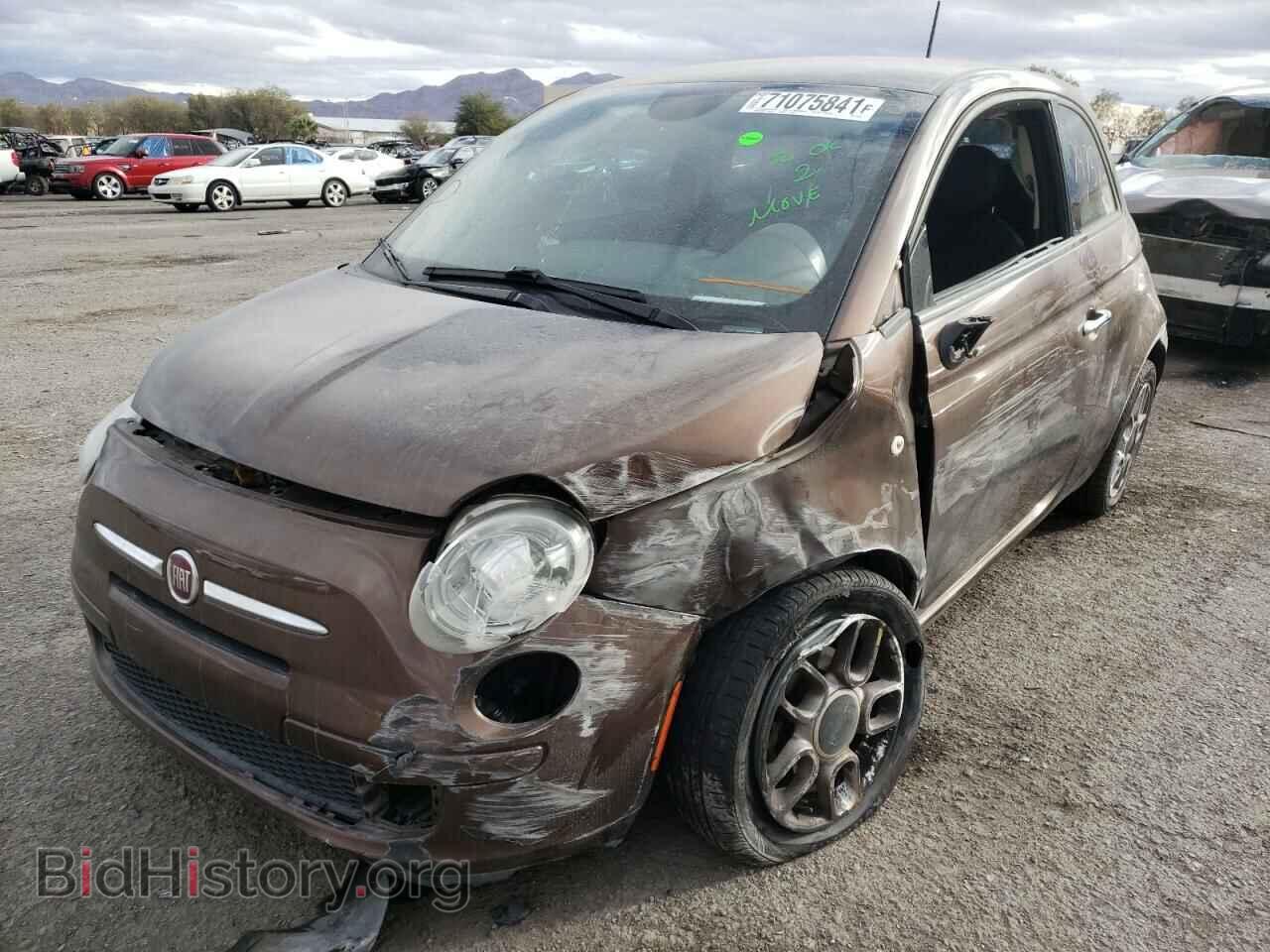 2015 FIAT 500 - VIN: 3C3CFFAR0FT607804 - Фото 2