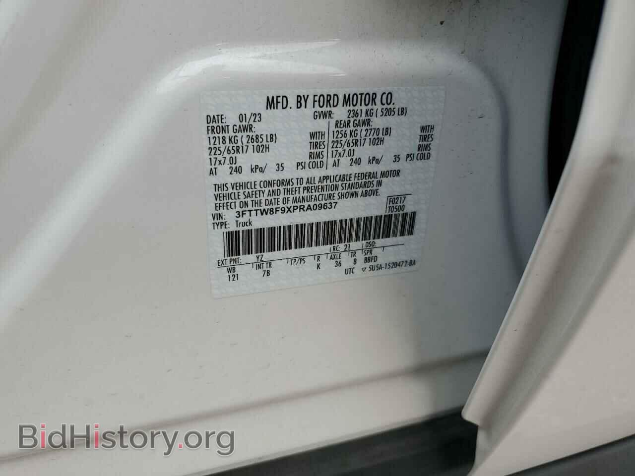 2023 FORD MAVERICK - VIN: 3FTTW8F9XPRA09637 - Фото 12