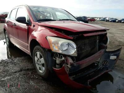 2007 Dodge CALIBER, red — VIN 1B3HB28B37D522463, Copart