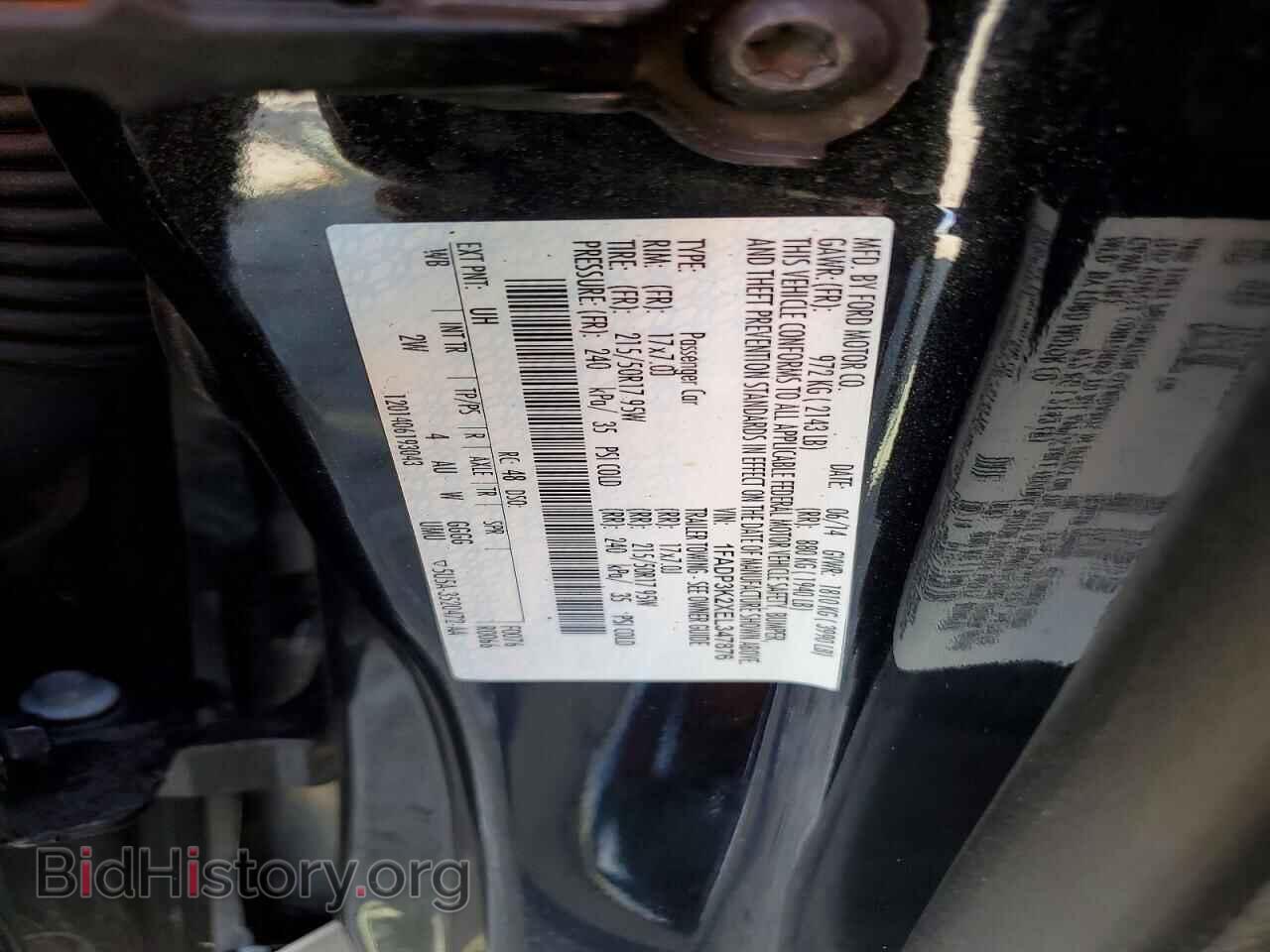2014 FORD FOCUS - VIN: 1FADP3K2XEL347876 - Фото 10